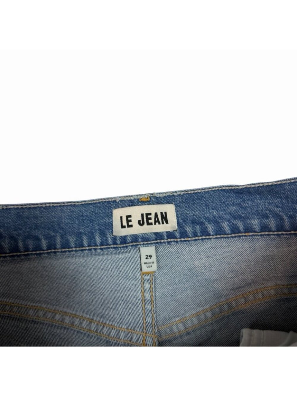LE JEANS by Charlie Gay Sabine Ankle Straight Size 29 Waist Distressed Raw Hems - Picture 7 of 10